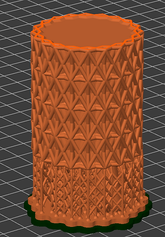 Tall support-generation model from AMPrint
